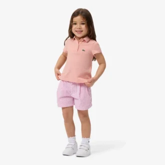 Bermudas elásticas de rayas Oxford