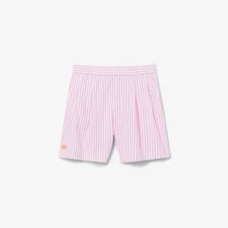 Bermudas elásticas de rayas Oxford