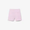Bermudas elásticas de rayas Oxford