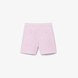 Bermudas elásticas de rayas Oxford