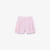 Bermudas elásticas de rayas Oxford
