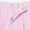 Bermudas elásticas de rayas Oxford