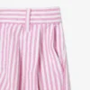 Bermudas elásticas de rayas Oxford