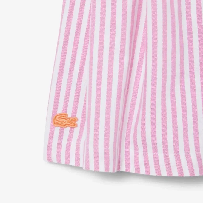 Bermudas elásticas de rayas Oxford