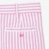 Bermudas elásticas de rayas Oxford