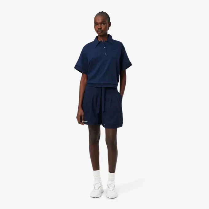 Bermudas oversize de mezcla de lino con corte fluido