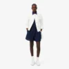 Bermudas oversize de mezcla de lino con corte fluido