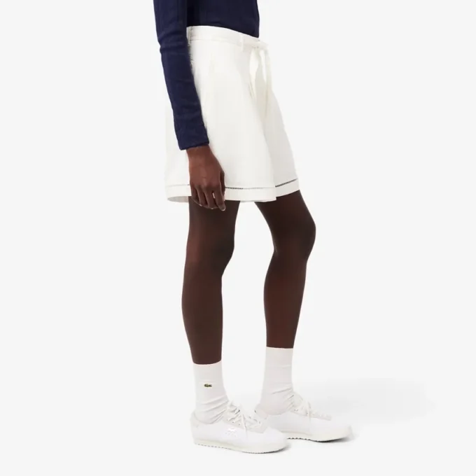 Bermudas oversize de mezcla de lino con corte fluido