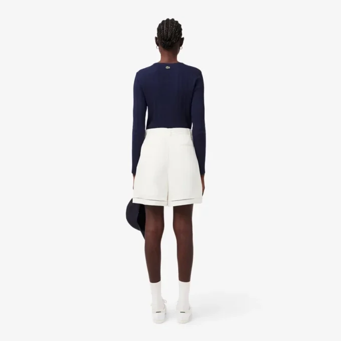 Bermudas oversize de mezcla de lino con corte fluido