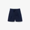 Bermudas oversize de mezcla de lino con corte fluido