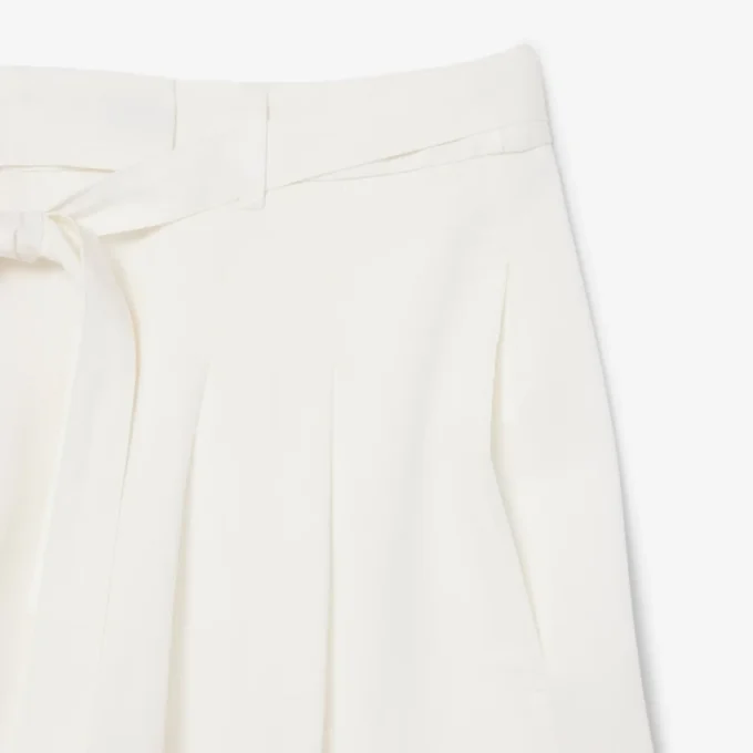 Bermudas oversize de mezcla de lino con corte fluido