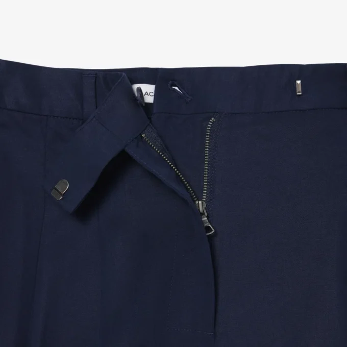 Bermudas oversize de mezcla de lino con corte fluido