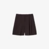 Bermudas oversize plisadas de mezcla de lana The Blend