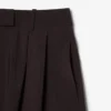 Bermudas oversize plisadas de mezcla de lana The Blend