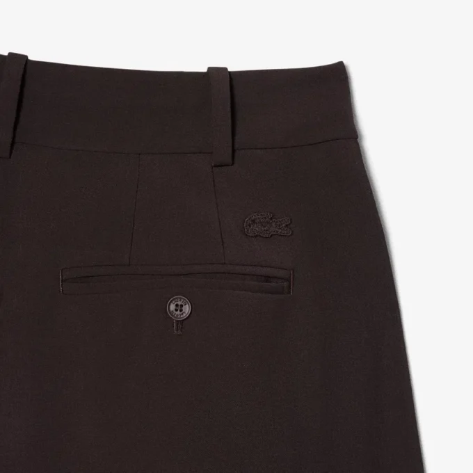 Bermudas oversize plisadas de mezcla de lana The Blend