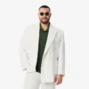 Blazer de hombre de doble botonadura con insignia Heritage bordada