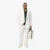 Blazer de hombre de doble botonadura con insignia Heritage bordada