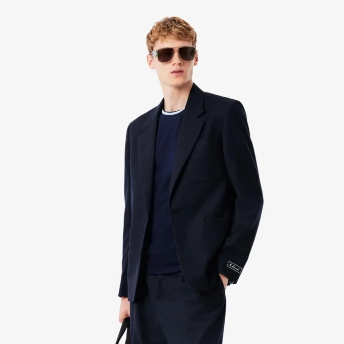 Blazer de lana afieltrada para hombre