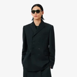 Blazer de lana ligera de doble botonadura de la colección Runway