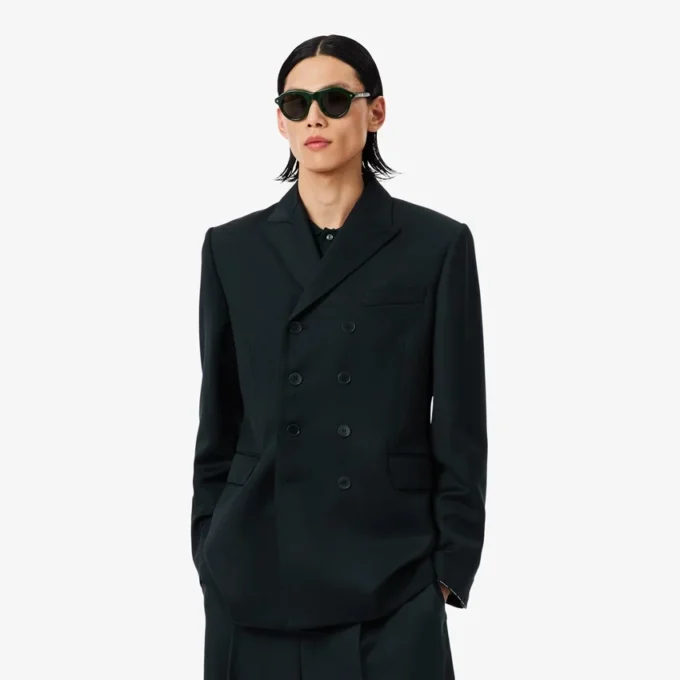 Blazer de lana ligera de doble botonadura de la colección Runway