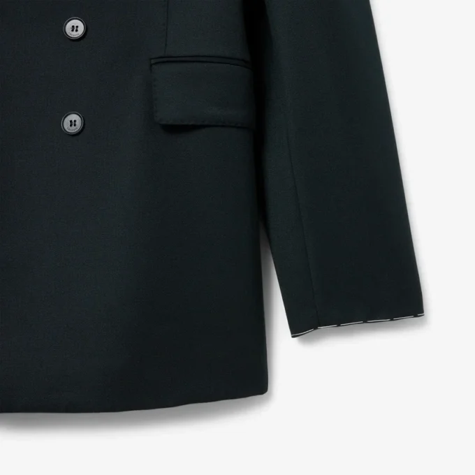 Blazer de lana ligera de doble botonadura de la colección Runway