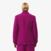 Blazer de lana marmolada de doble botonadura de la pasarela