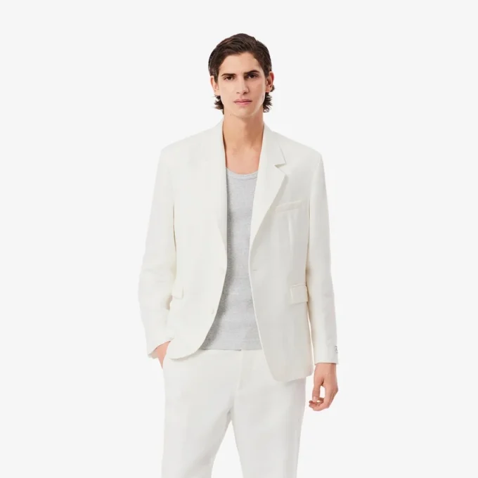 Blazer de mezcla de lino para hombre