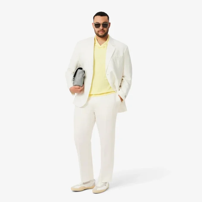 Blazer de mezcla de lino para hombre