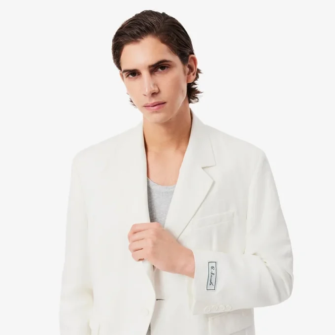 Blazer de mezcla de lino para hombre