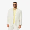 Blazer de mezcla de lino para hombre