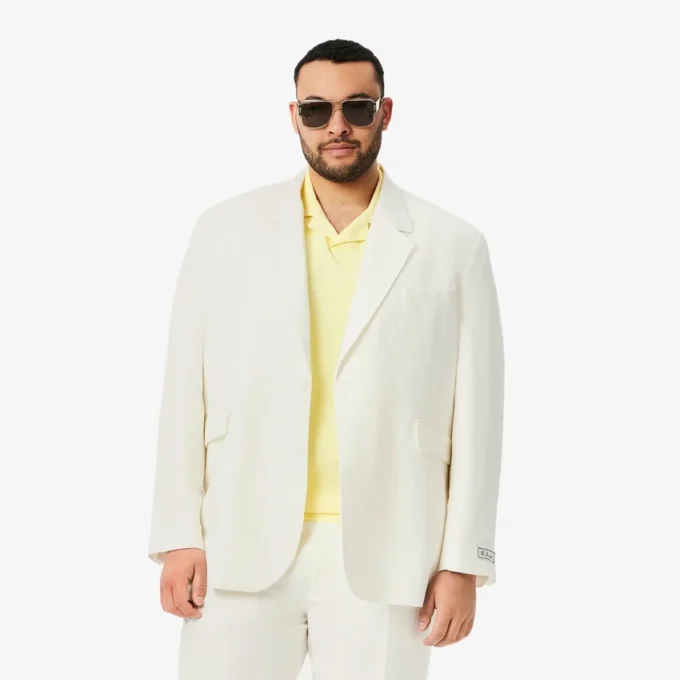 Blazer de mezcla de lino para hombre