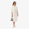 Blazer de sarga de lana para mujer