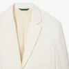 Blazer de sarga de lana para mujer