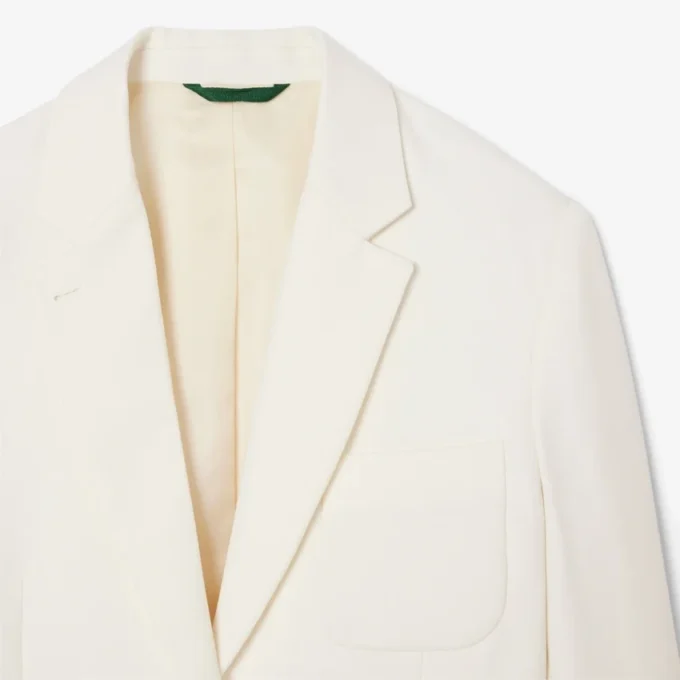 Blazer de sarga de lana para mujer