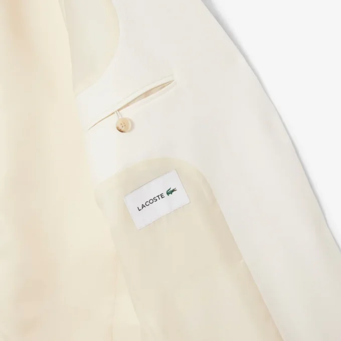 Blazer de sarga de lana para mujer