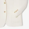 Blazer de sarga de lana para mujer