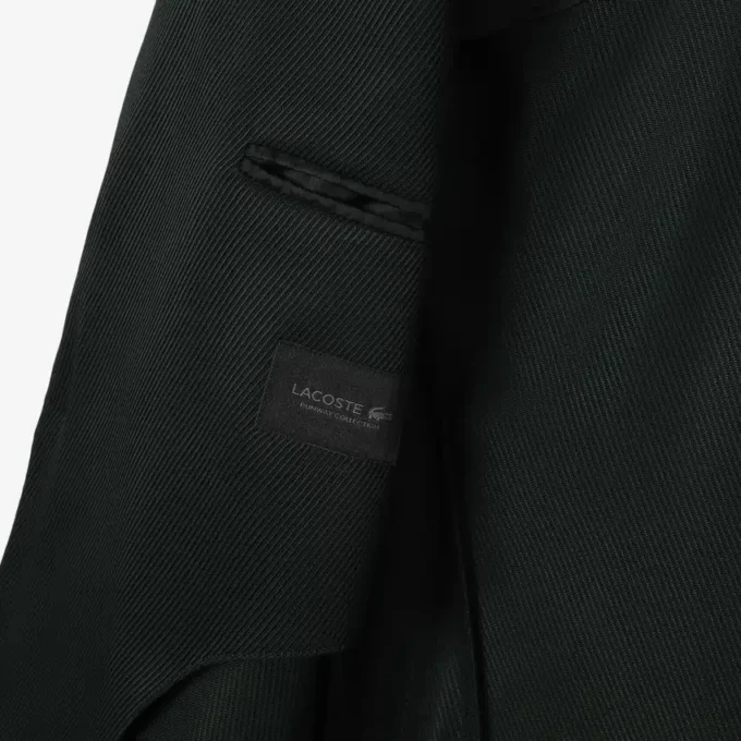 Blazer de satén con cuello chal de la pasarela
