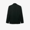 Blazer de satén con cuello chal de la pasarela