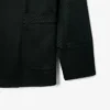 Blazer de satén con cuello chal de la pasarela