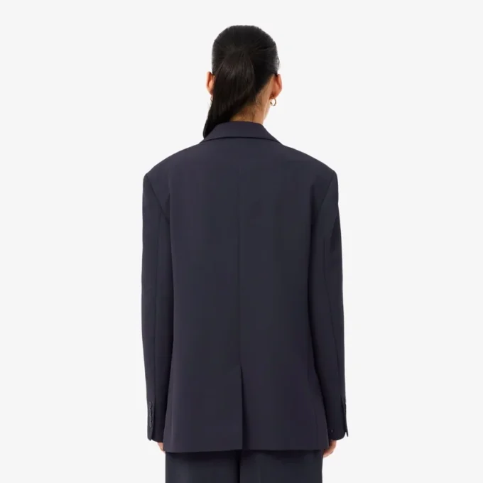 Blazer fluido de piqué