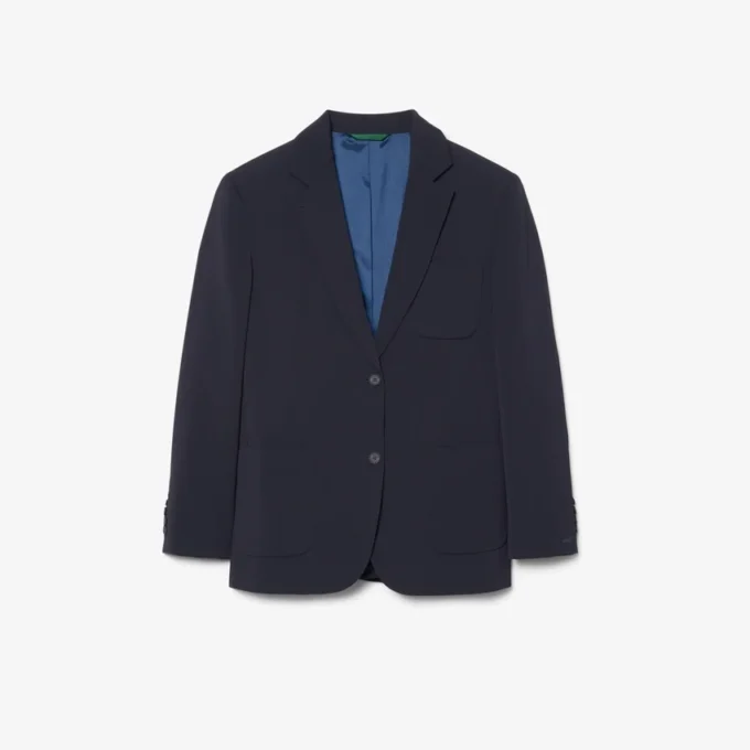 Blazer fluido de piqué