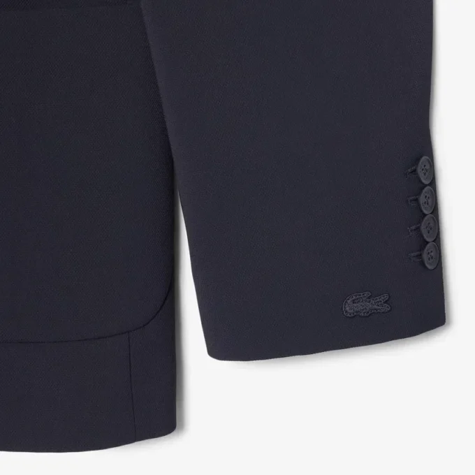 Blazer fluido de piqué