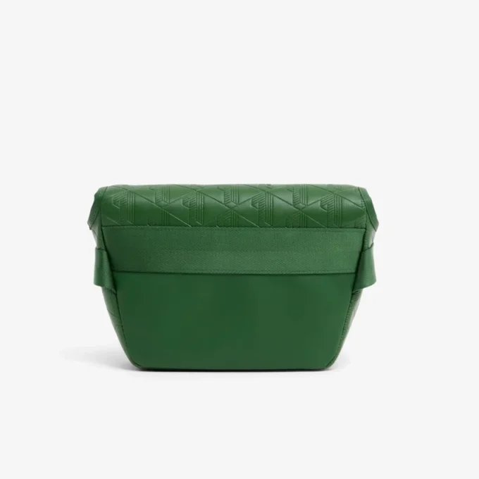 Bolso bandolera de cuero con monograma mini