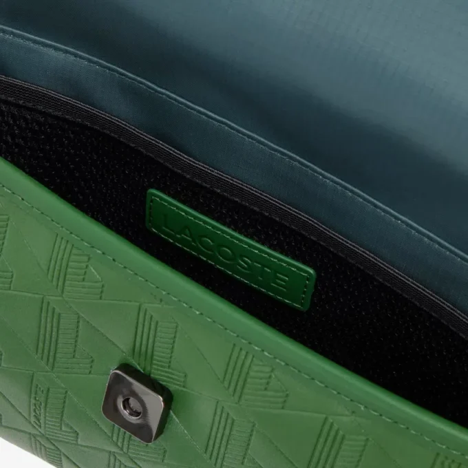 Bolso bandolera de cuero con monograma mini
