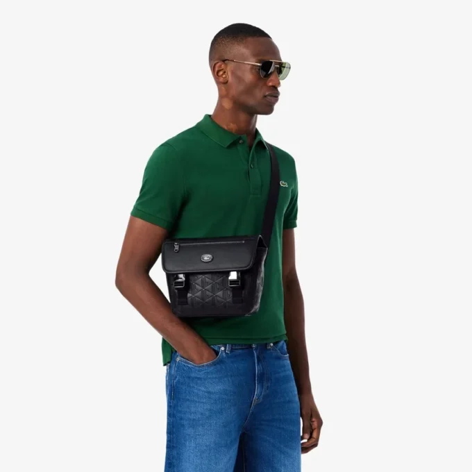 Bolso bandolera pequeño con monograma