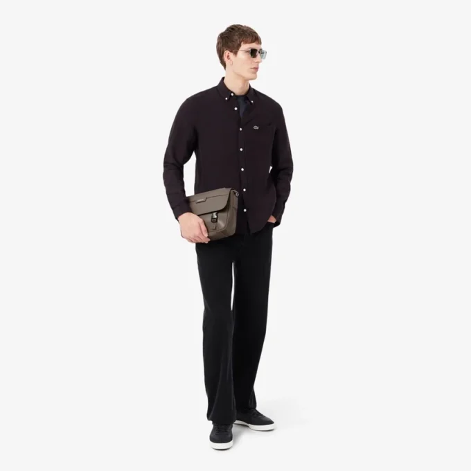 Bolso de cuero con solapa Ossian