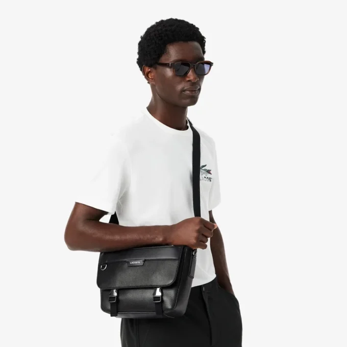 Bolso de cuero con solapa Ossian