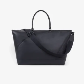 Bolso de fin de semana de piel granulada Lacoste Club