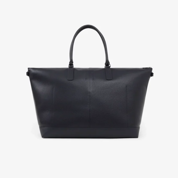 Bolso de fin de semana de piel granulada Lacoste Club
