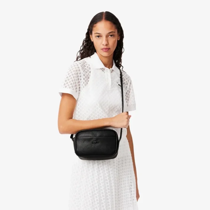 Bolso de hombro City Court de piel granulada